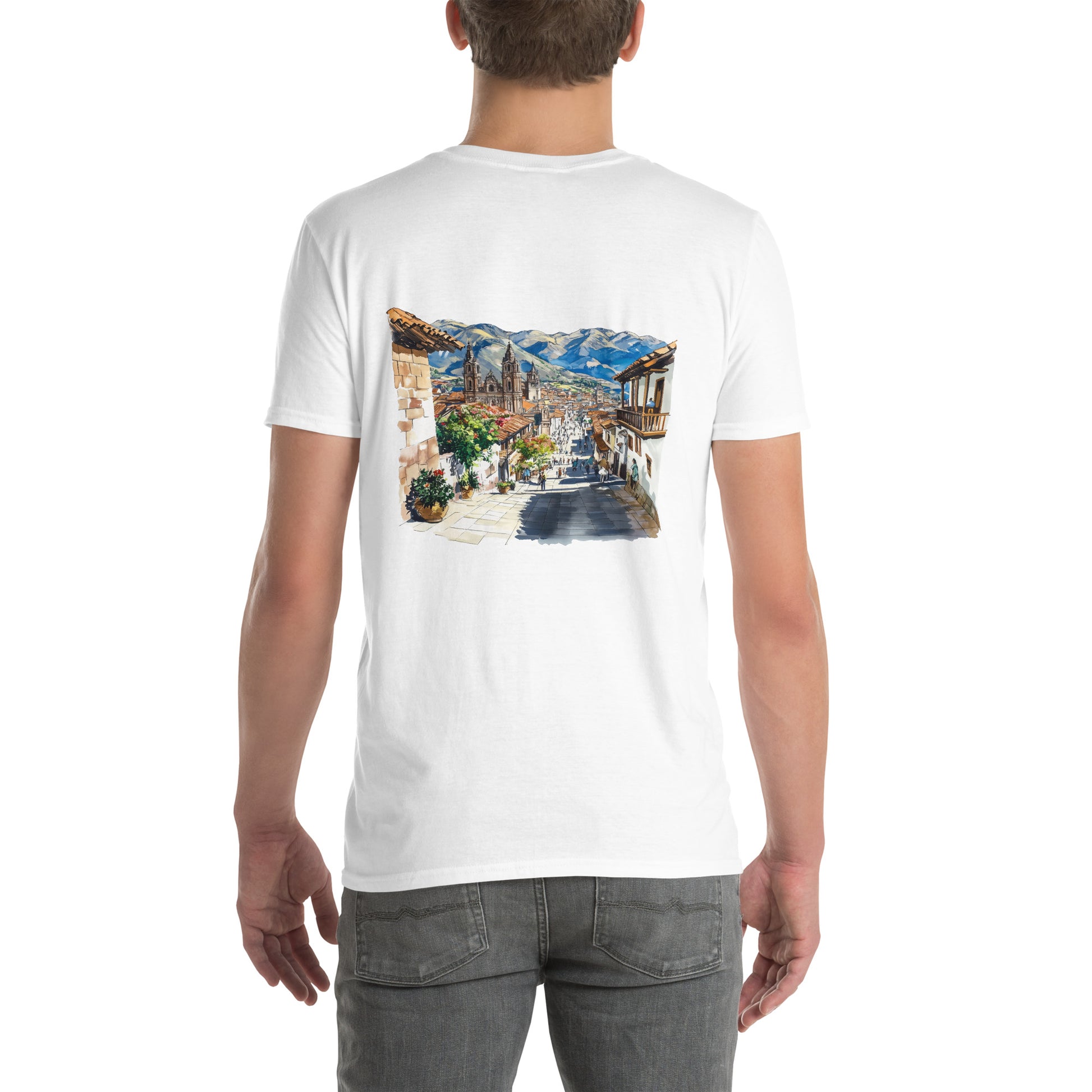 Cusco City Back Print Unisex T-Shirt - Swagodin