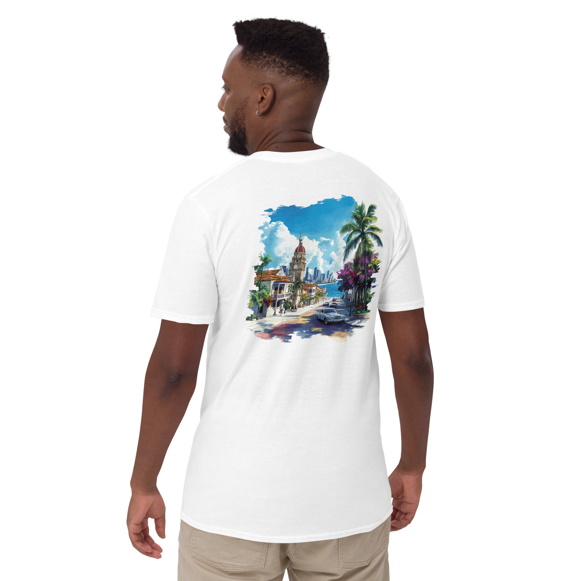 Cartagena City Back Print Unisex T-Shirt - Swagodin