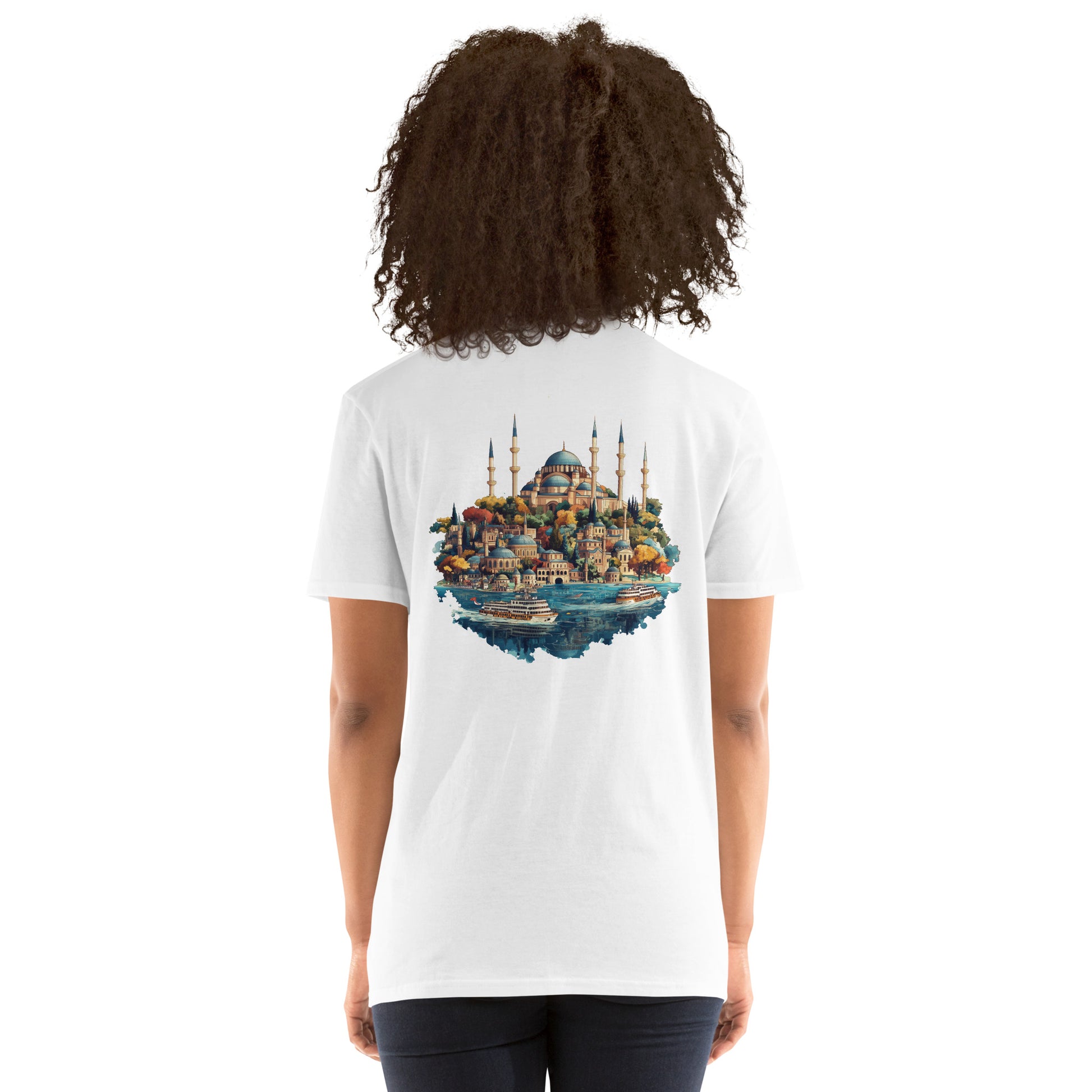 Istanbul City Back Print Unisex T-Shirt - Swagodin