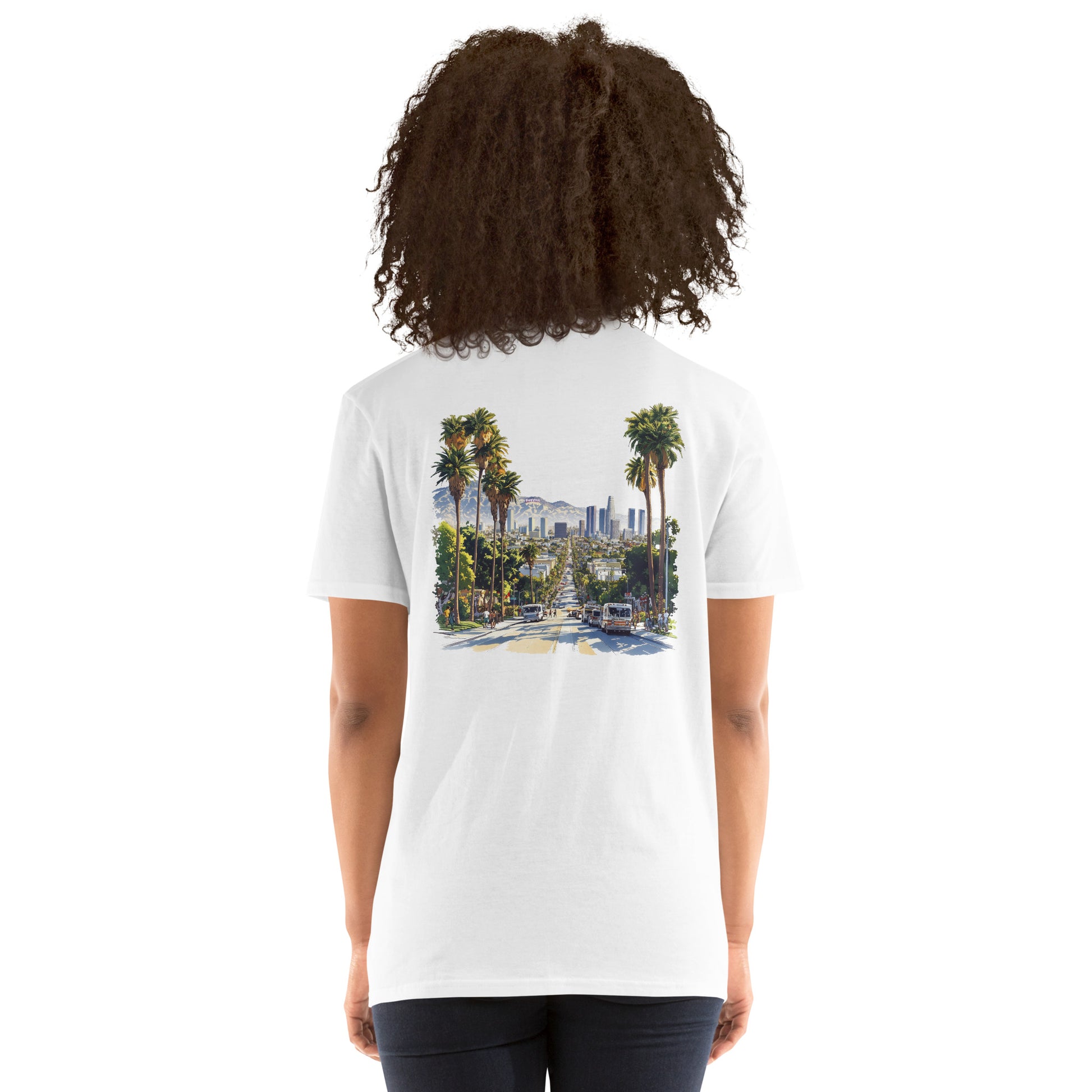 Los Angeles City Back Print Unisex T-Shirt - Swagodin