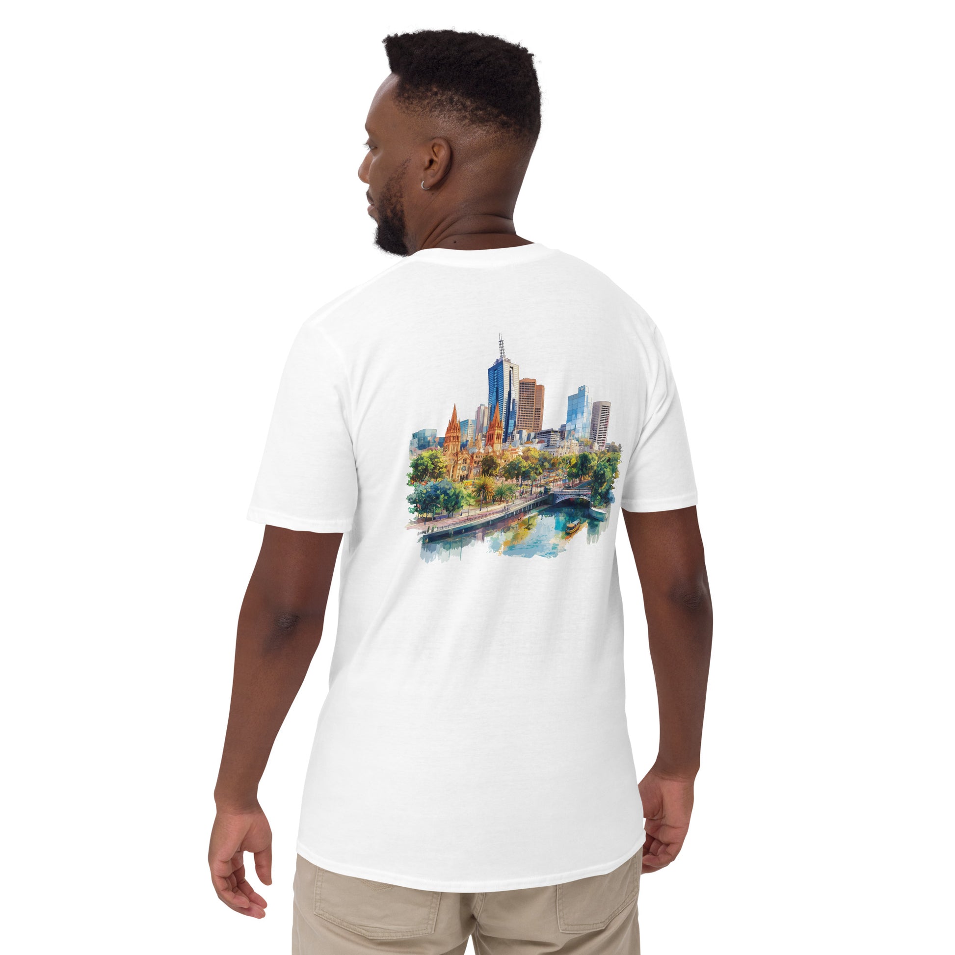 Melbourne City Back Print Unisex T-Shirt - Swagodin