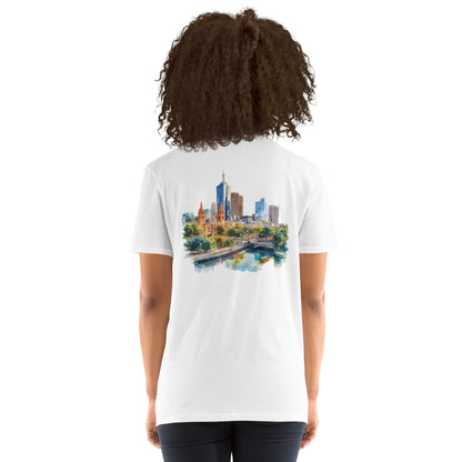 Melbourne City Back Print Unisex T-Shirt - Swagodin