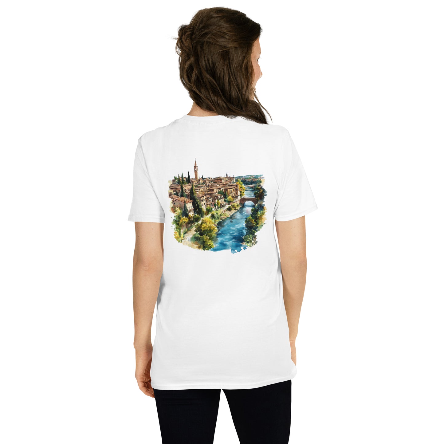 Verona City Back Print Unisex T-Shirt - Swagodin