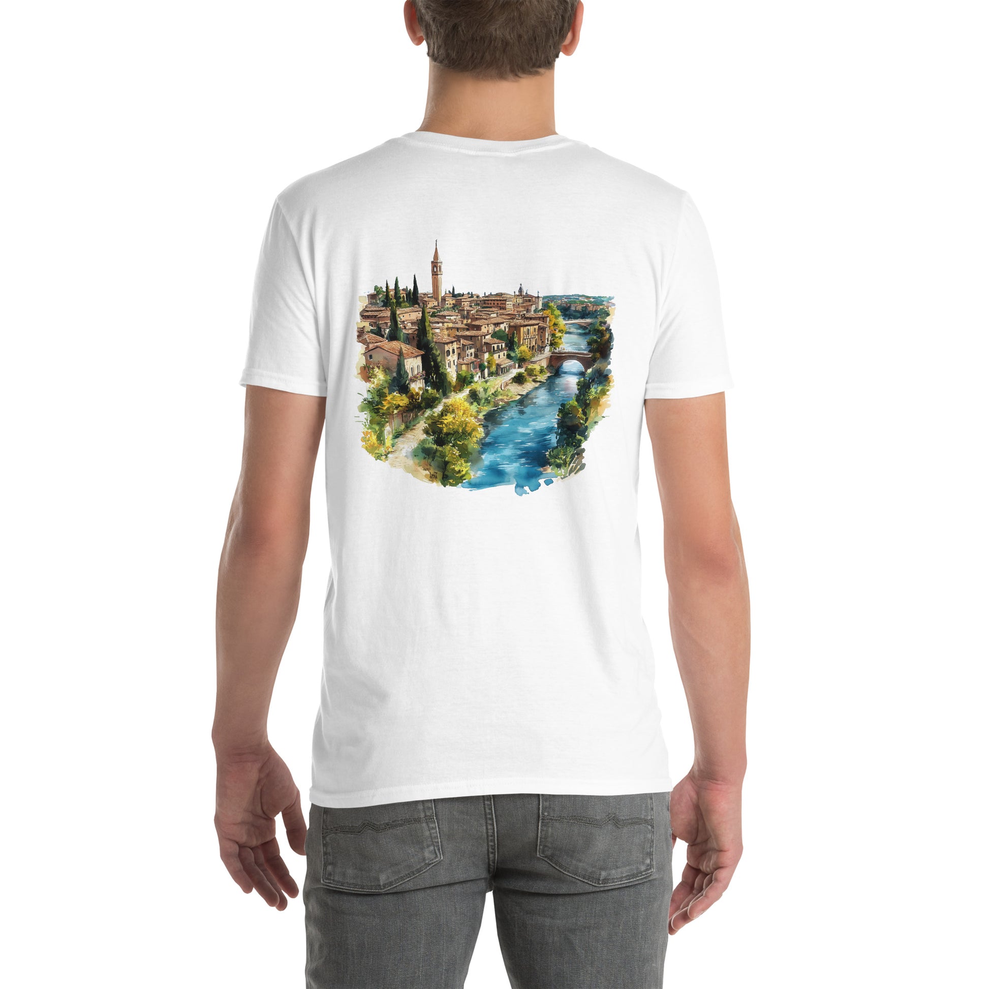 Verona City Back Print Unisex T-Shirt - Swagodin