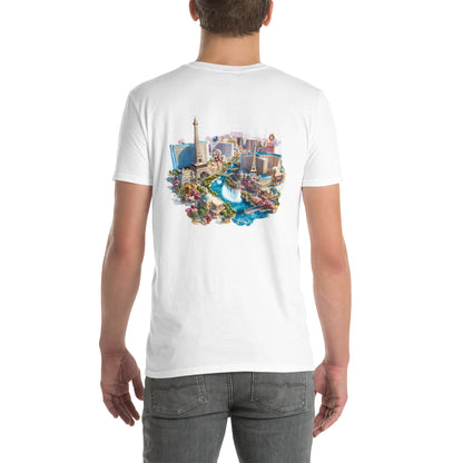 Las Vegas City Back Print Unisex T-Shirt - Swagodin