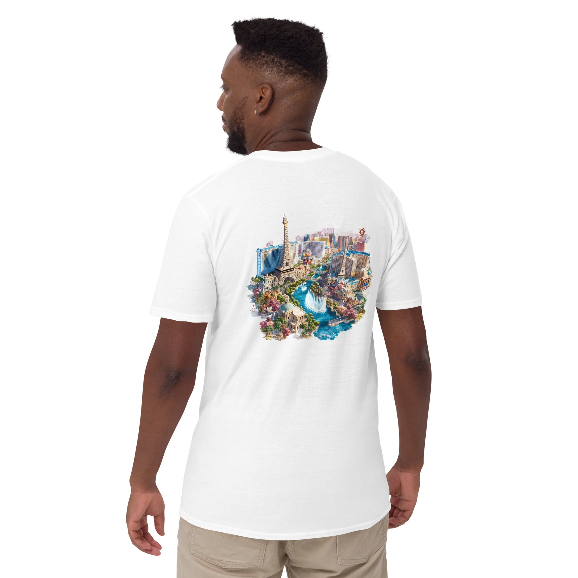 Las Vegas City Back Print Unisex T-Shirt - Swagodin