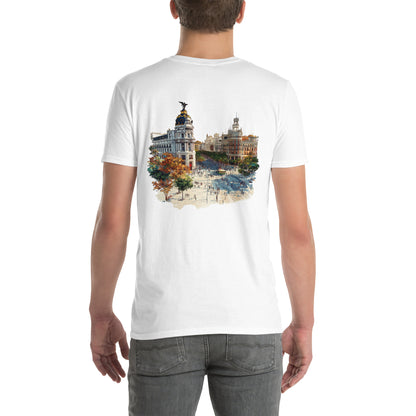 Madrid City Back Print Unisex T-Shirt - Swagodin