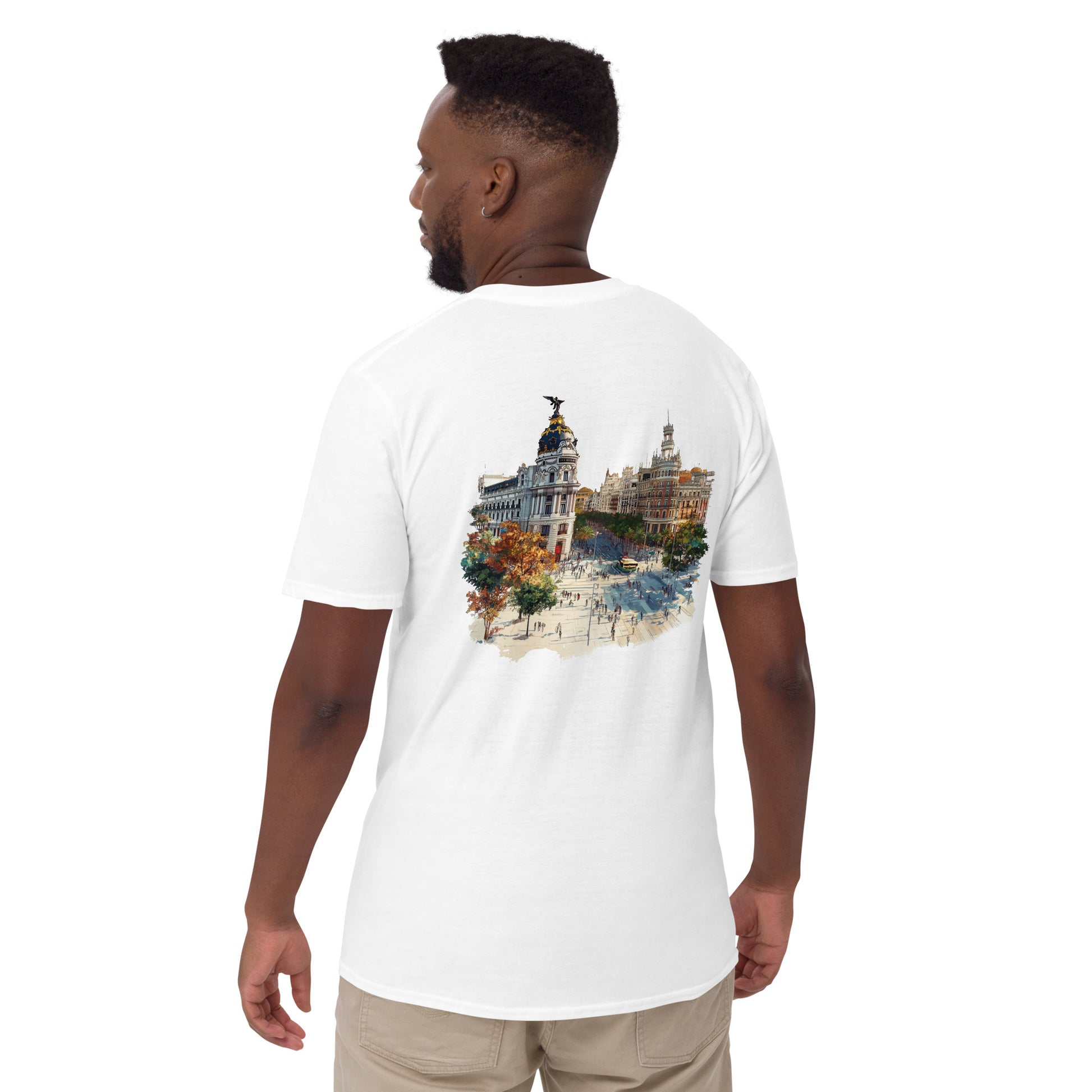 Madrid City Back Print Unisex T-Shirt - Swagodin