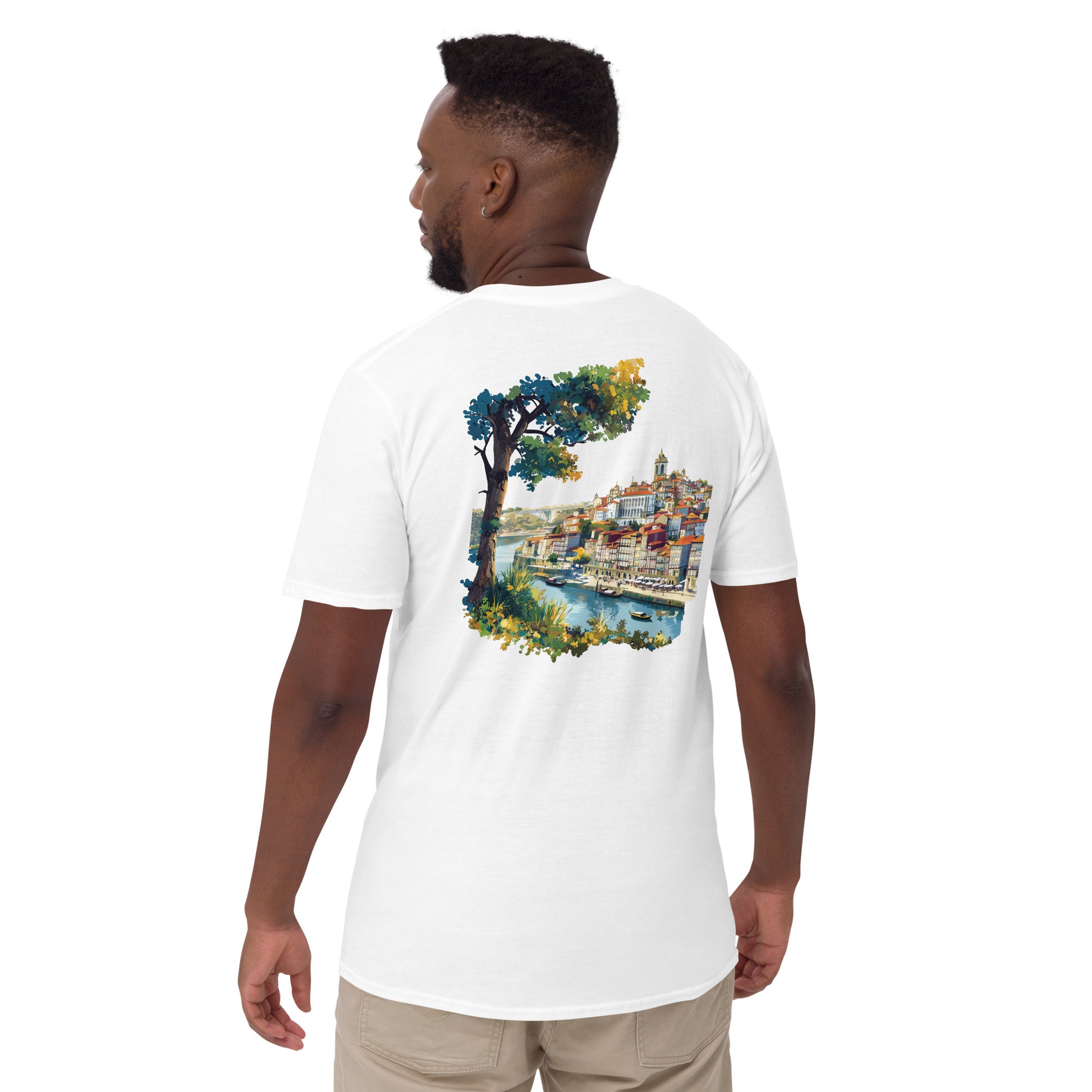 Porto City Back Print Unisex T-Shirt - Swagodin