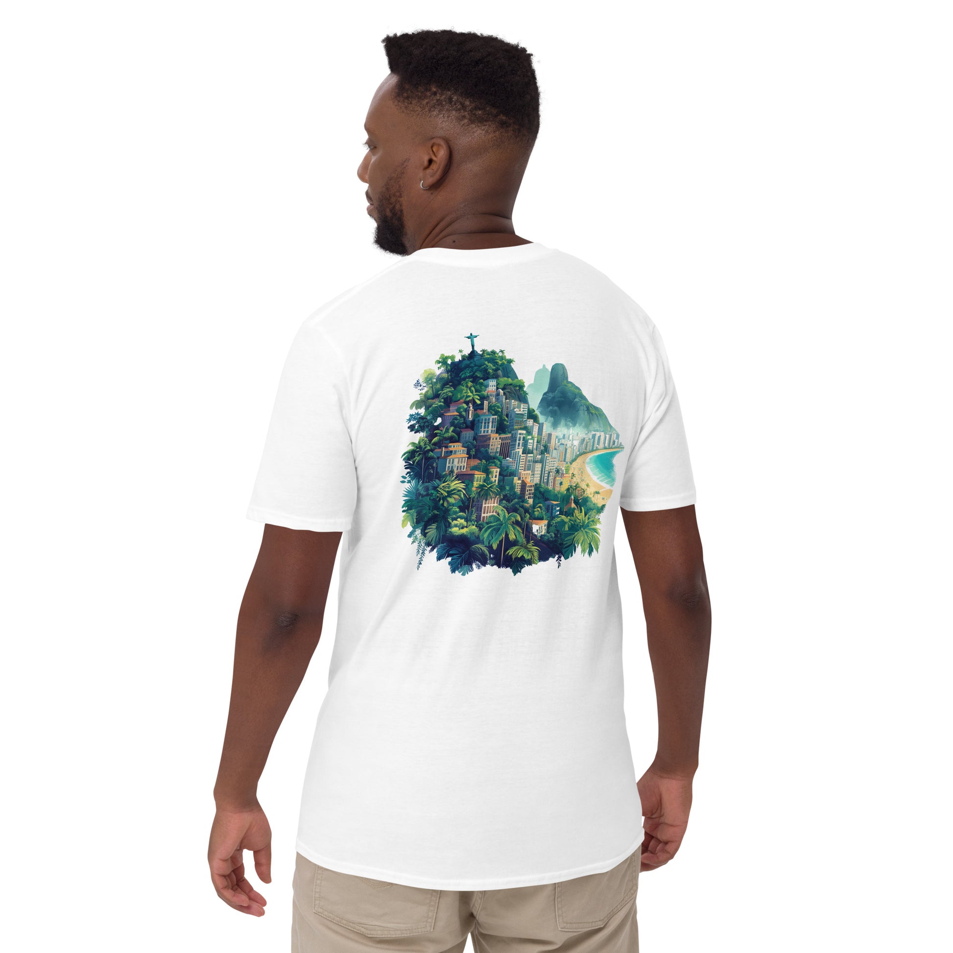 Rio de Janerio City Back Print Unisex T-Shirt - Swagodin