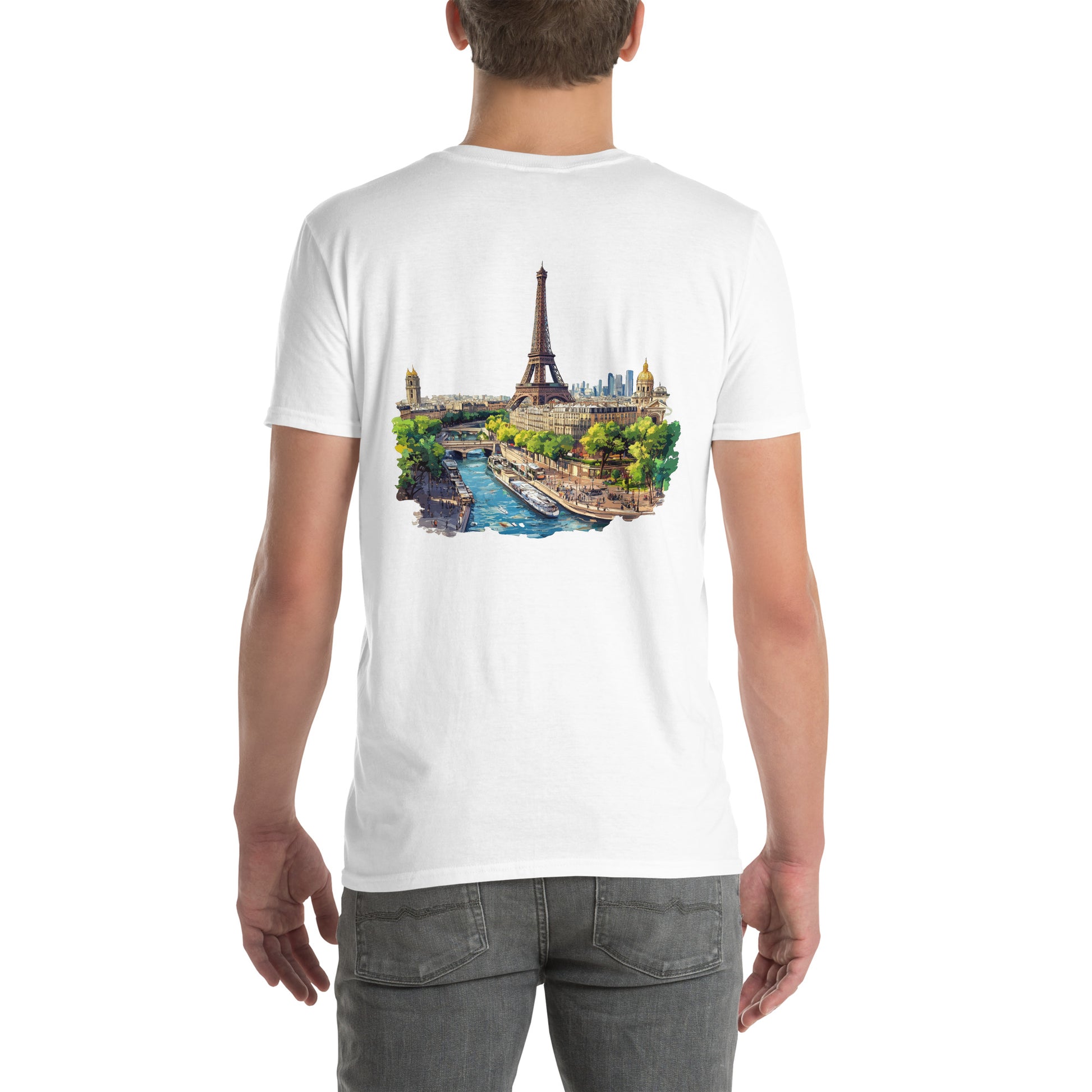 Paris City Back Print Unisex T-Shirt - Swagodin