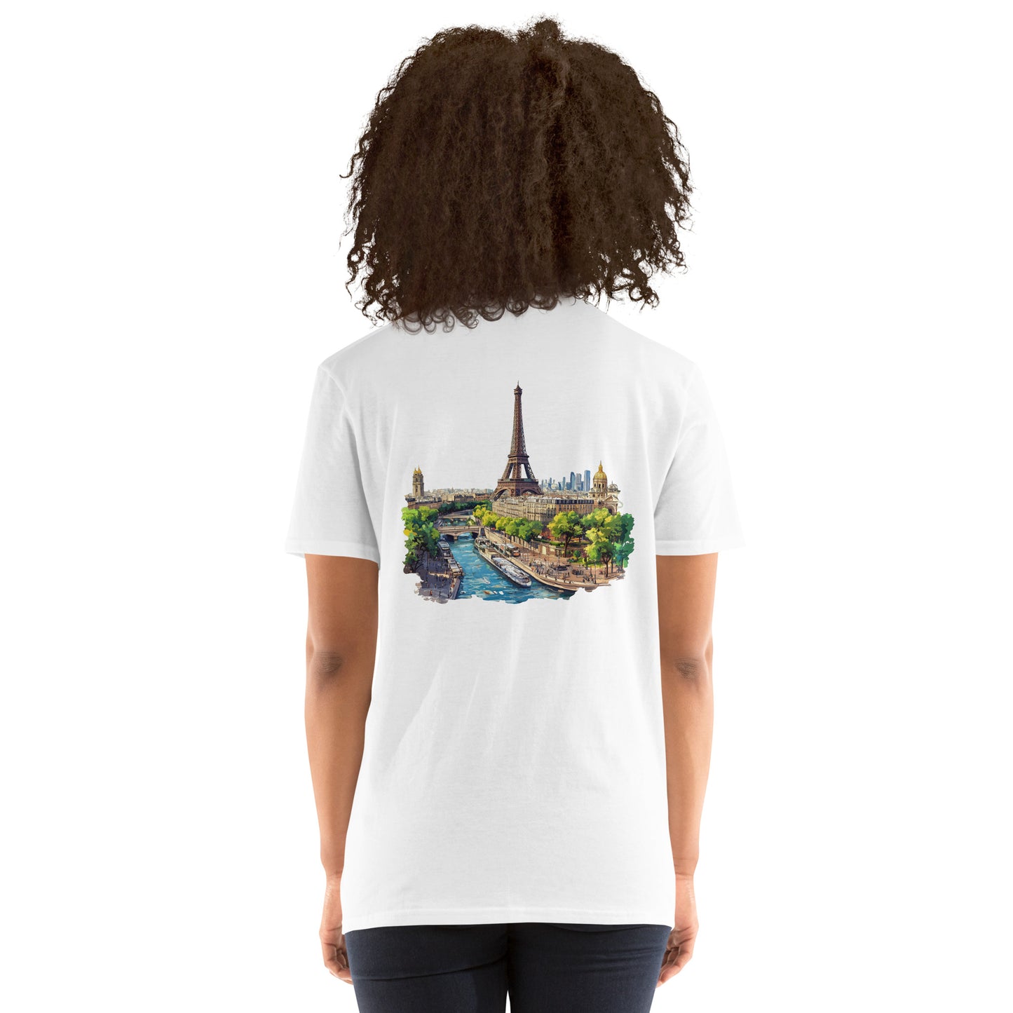 Paris City Back Print Unisex T-Shirt - Swagodin