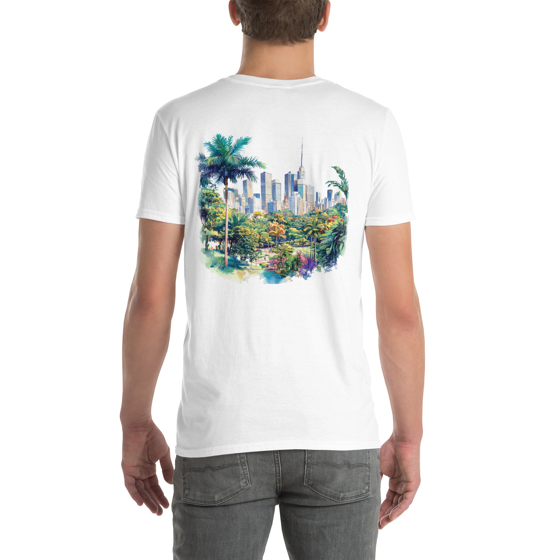 Sao Paolo City Back Print Unisex T-Shirt - Swagodin