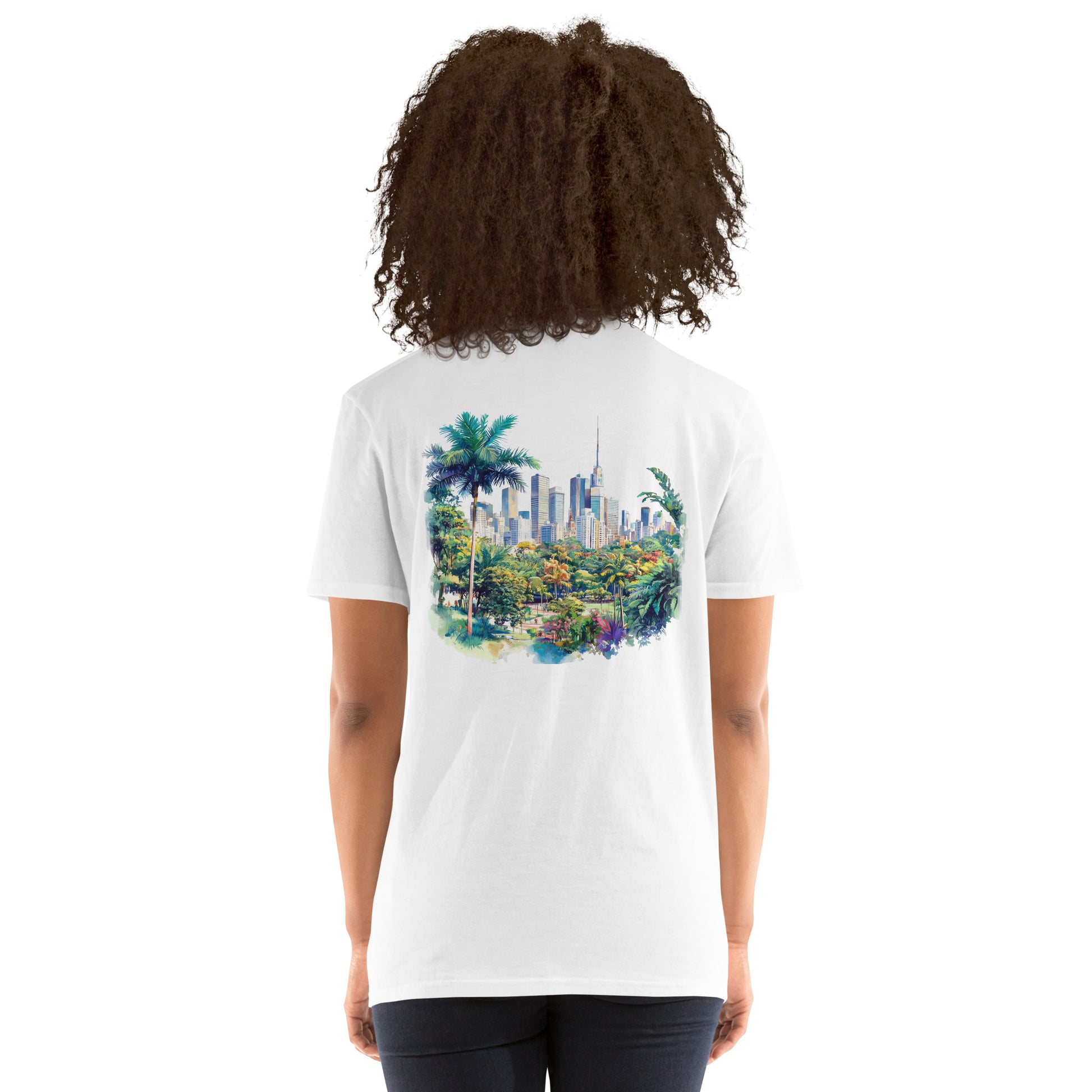 Sao Paolo City Back Print Unisex T-Shirt - Swagodin