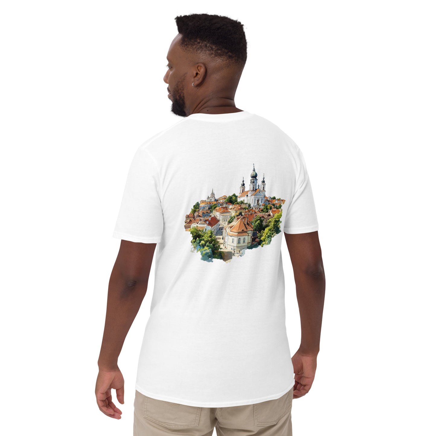 Vilnius City Back Print Unisex T-Shirt - Swagodin