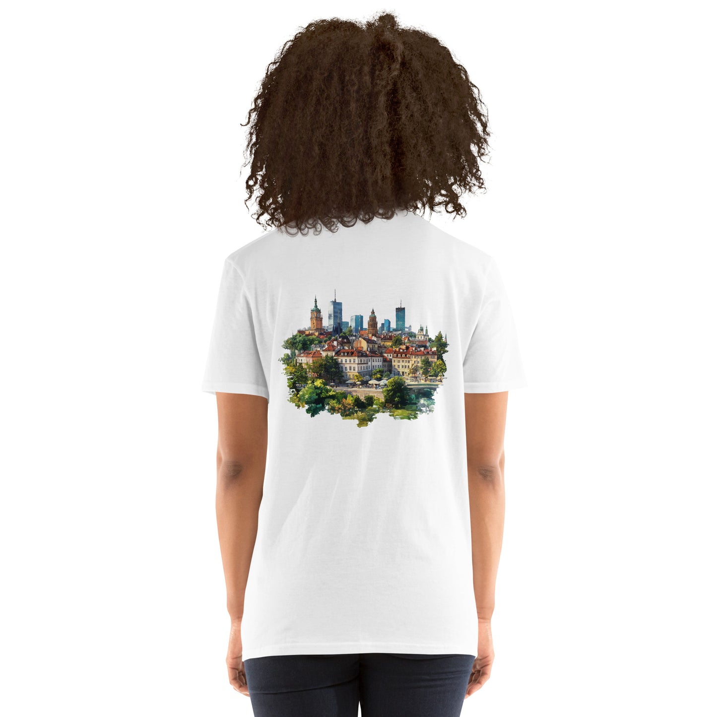 Warsaw City Back Print Unisex T-Shirt - Swagodin