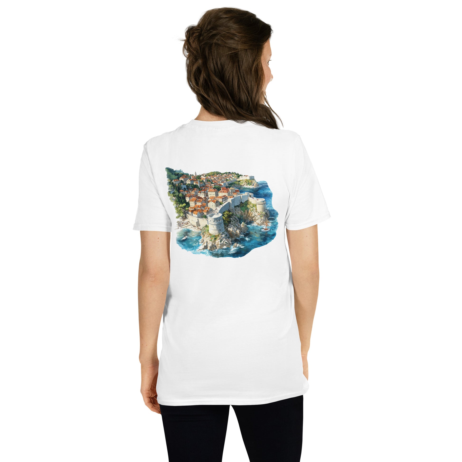 Dubrovnik City Back Print Unisex T-Shirt - Swagodin