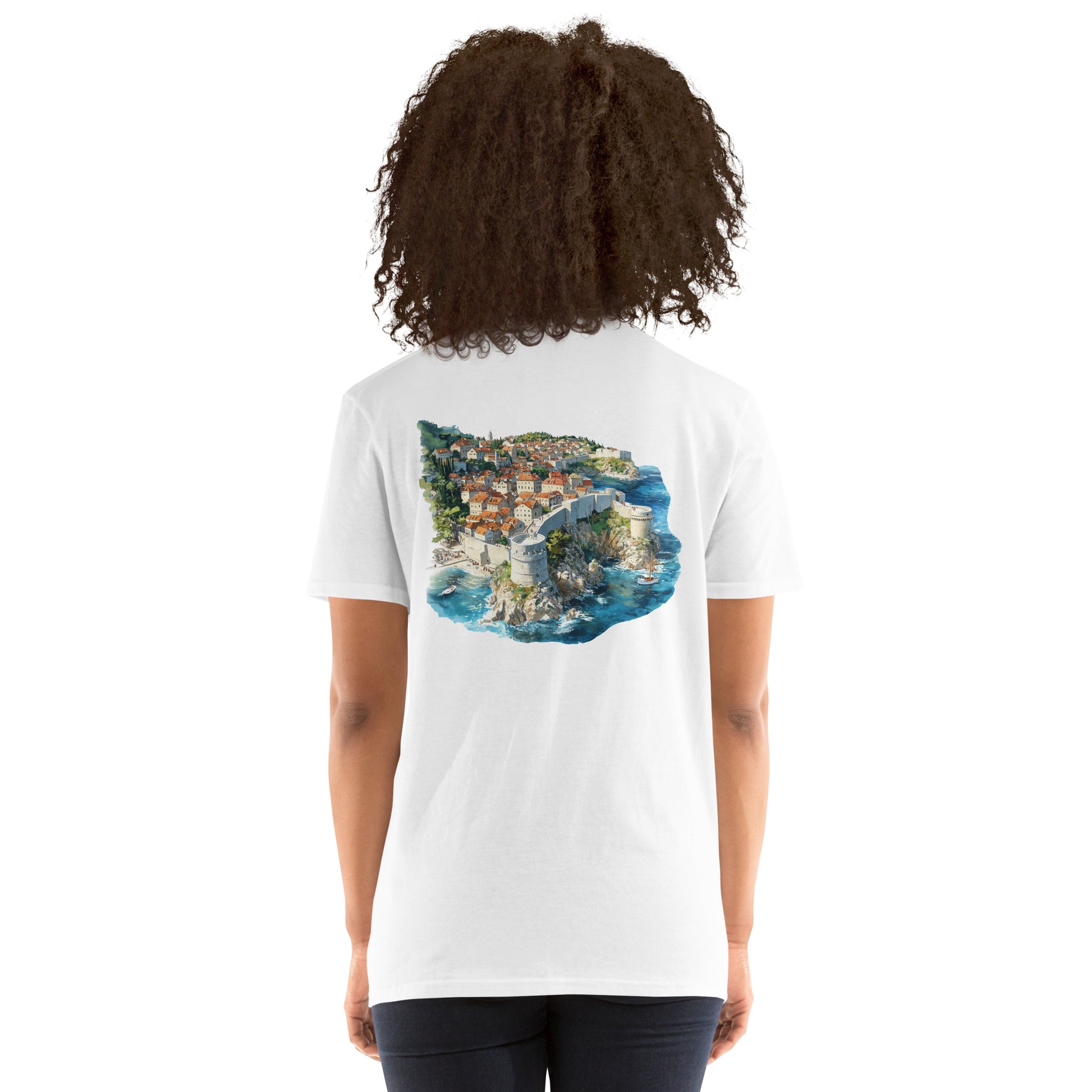 Dubrovnik City Back Print Unisex T-Shirt - Swagodin