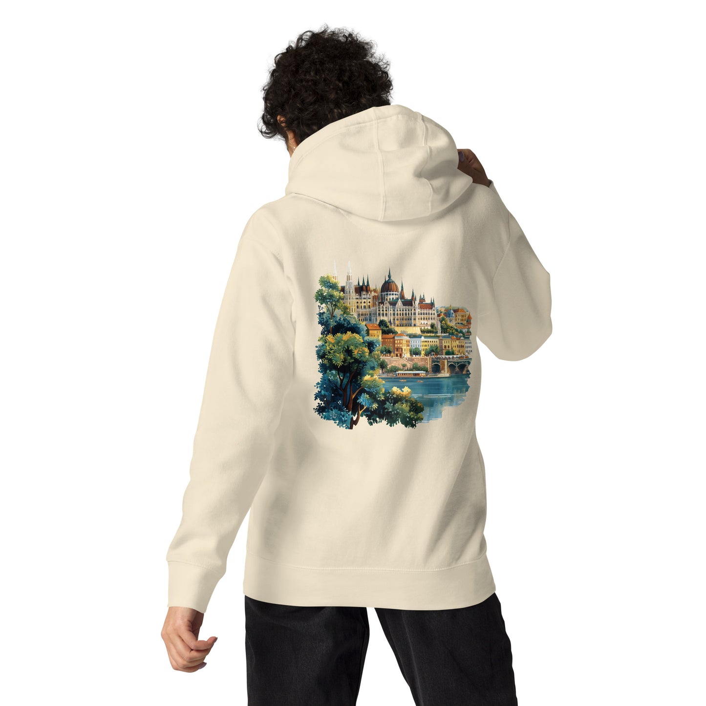 Budapest Unisex City Back Print Hoodie - Swagodin