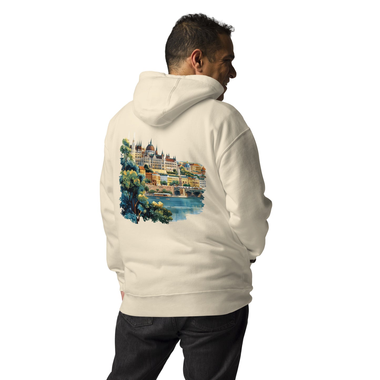 Budapest Unisex City Back Print Hoodie - Swagodin