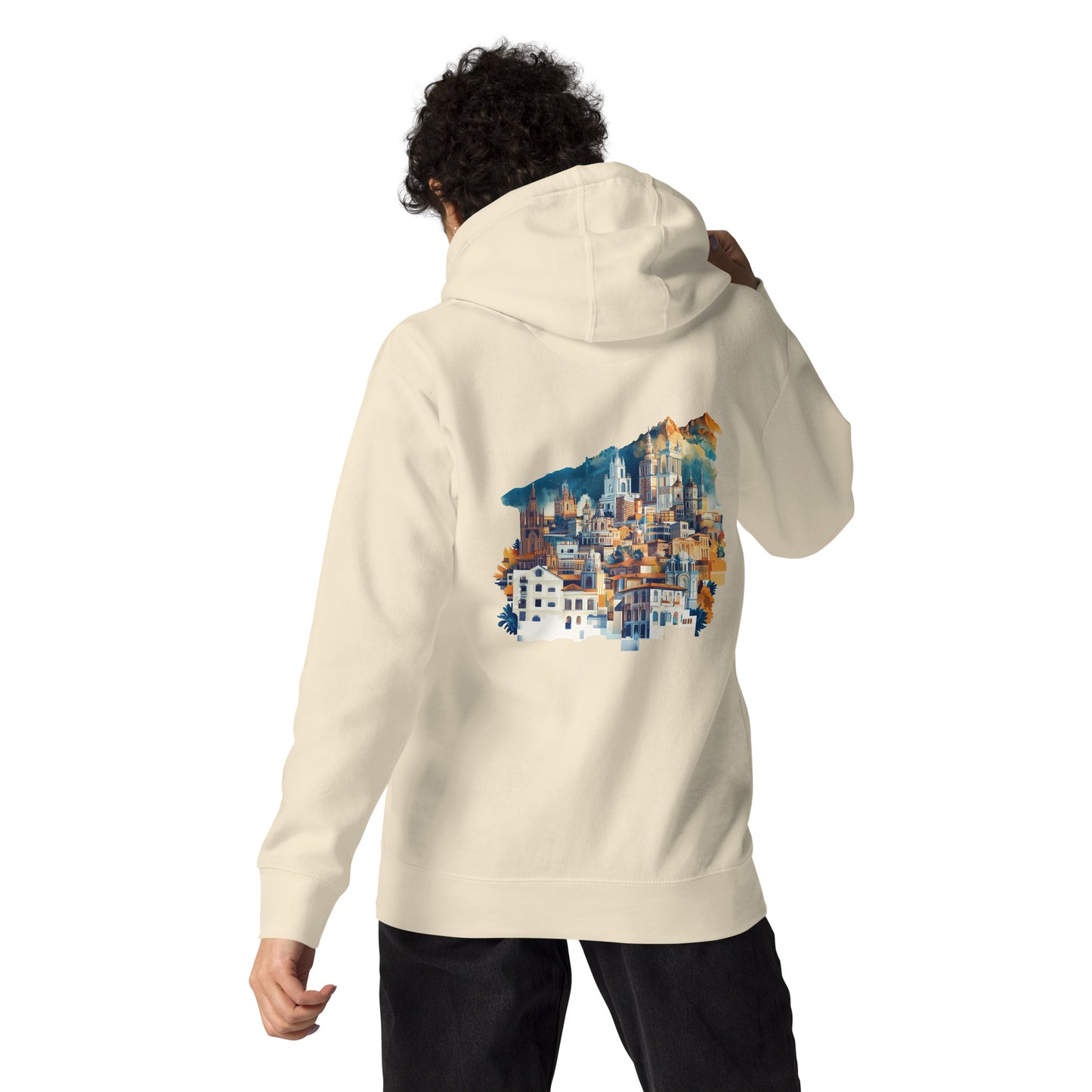 Bogota Unisex City Back Print Hoodie - Swagodin