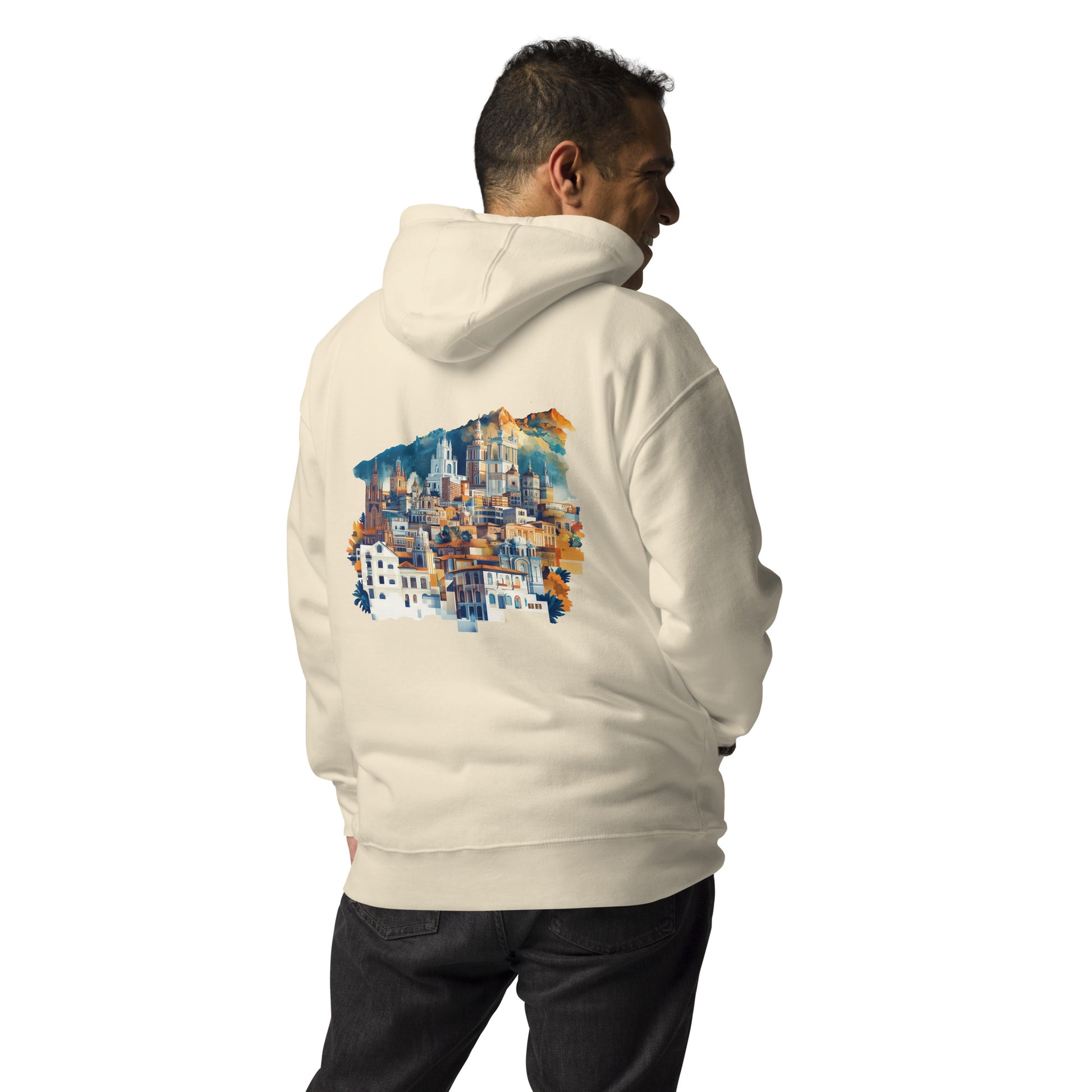 Bogota Unisex City Back Print Hoodie - Swagodin