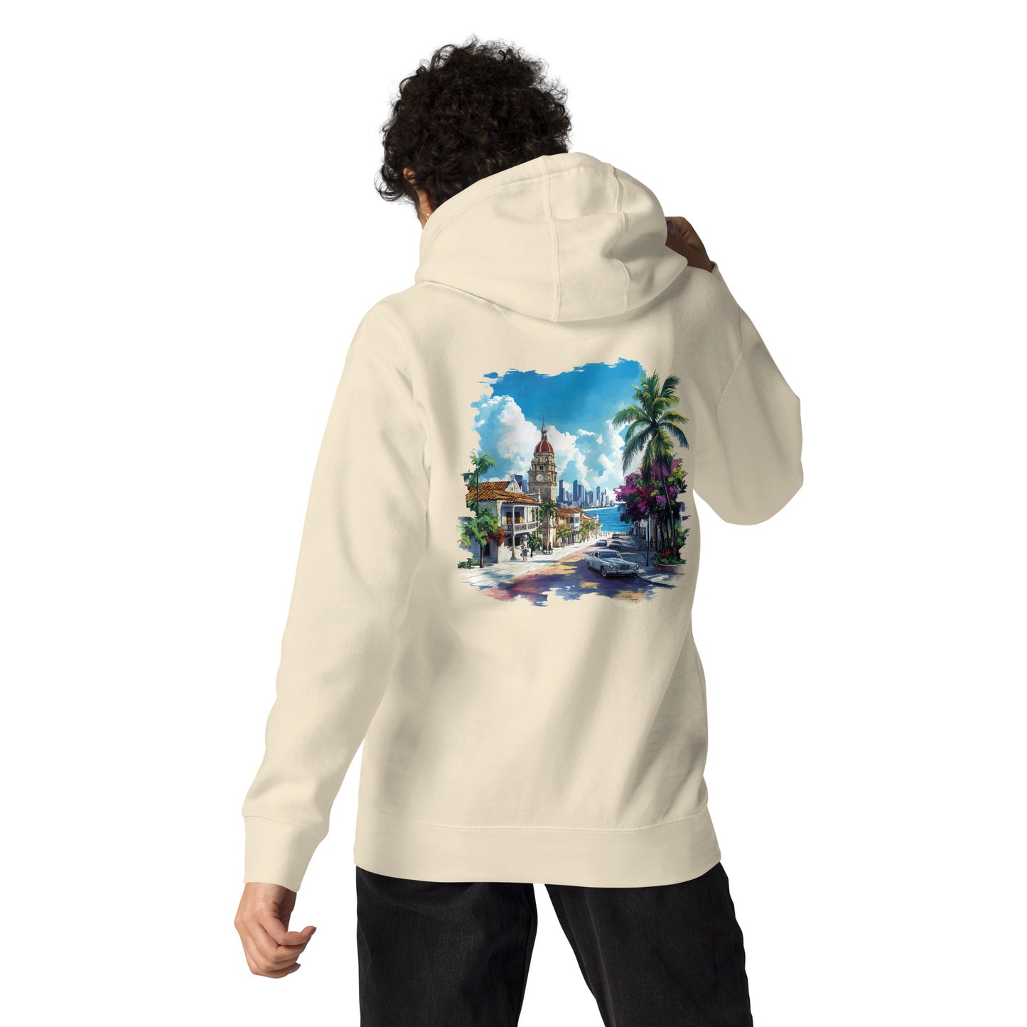 Cartegana Unisex City Back Print Hoodie - Swagodin