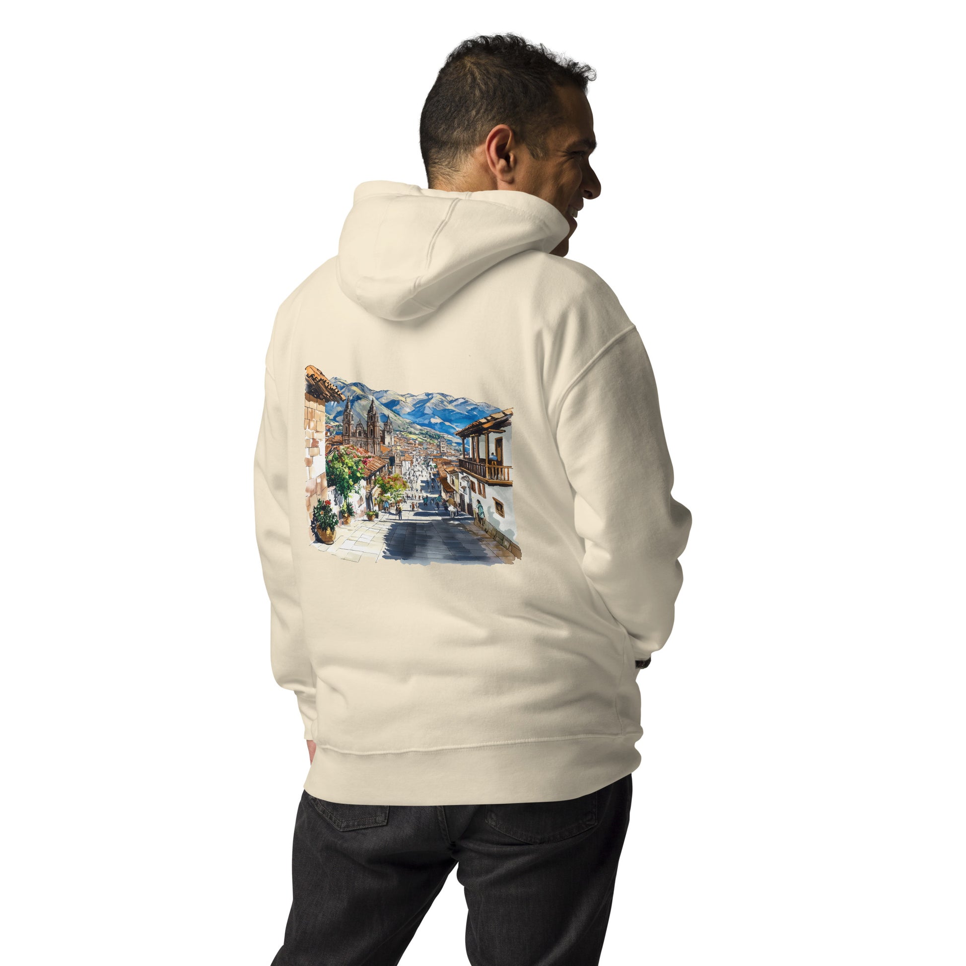 Cusco Unisex City Back Print Hoodie - Swagodin