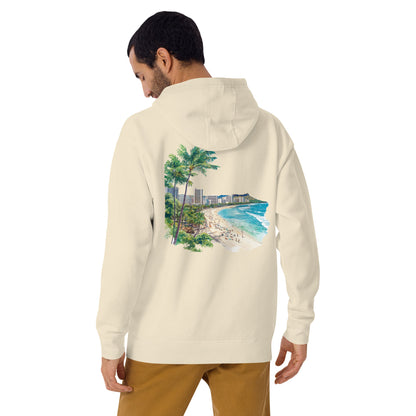 Honolulu Unisex City Back Print Hoodie - Swagodin