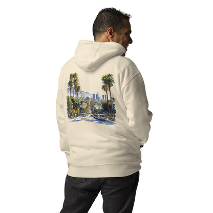 Los Angeles Unisex City Back Print Hoodie - Swagodin