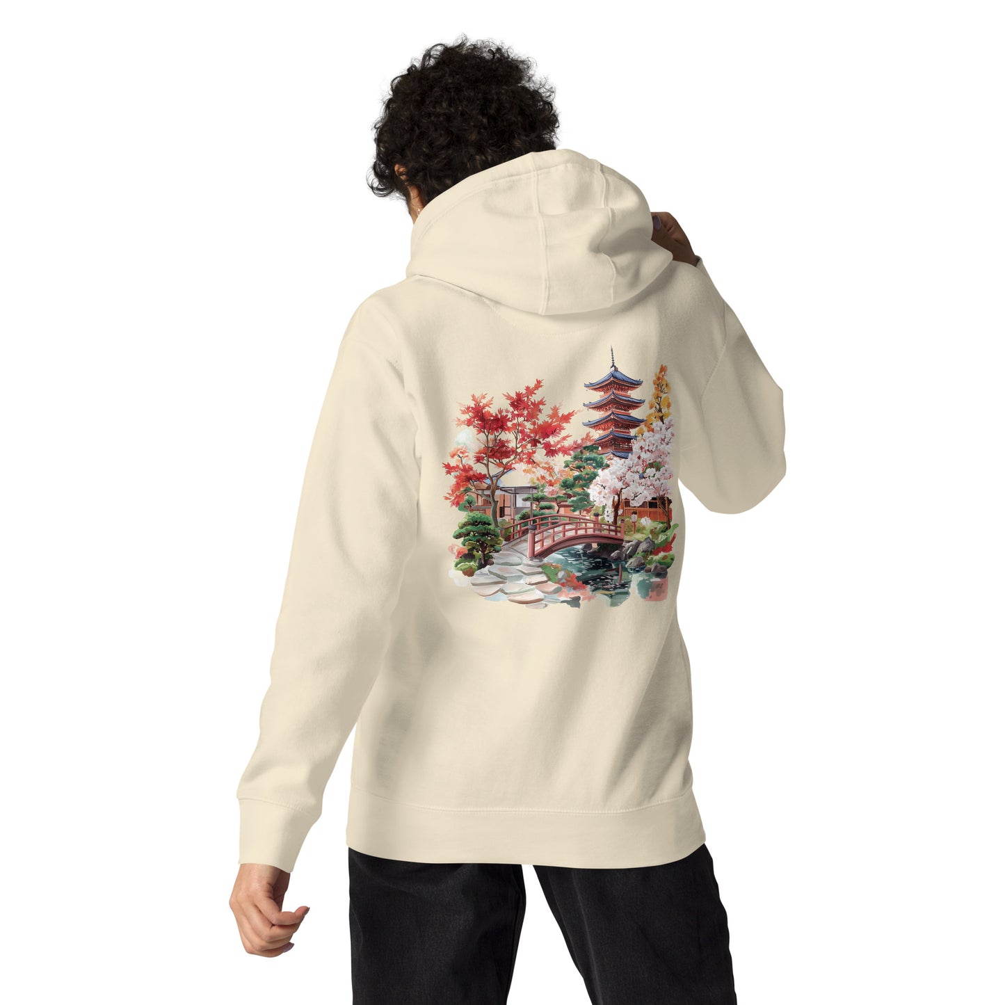 Kyoto Unisex City Back Print Hoodie - Swagodin