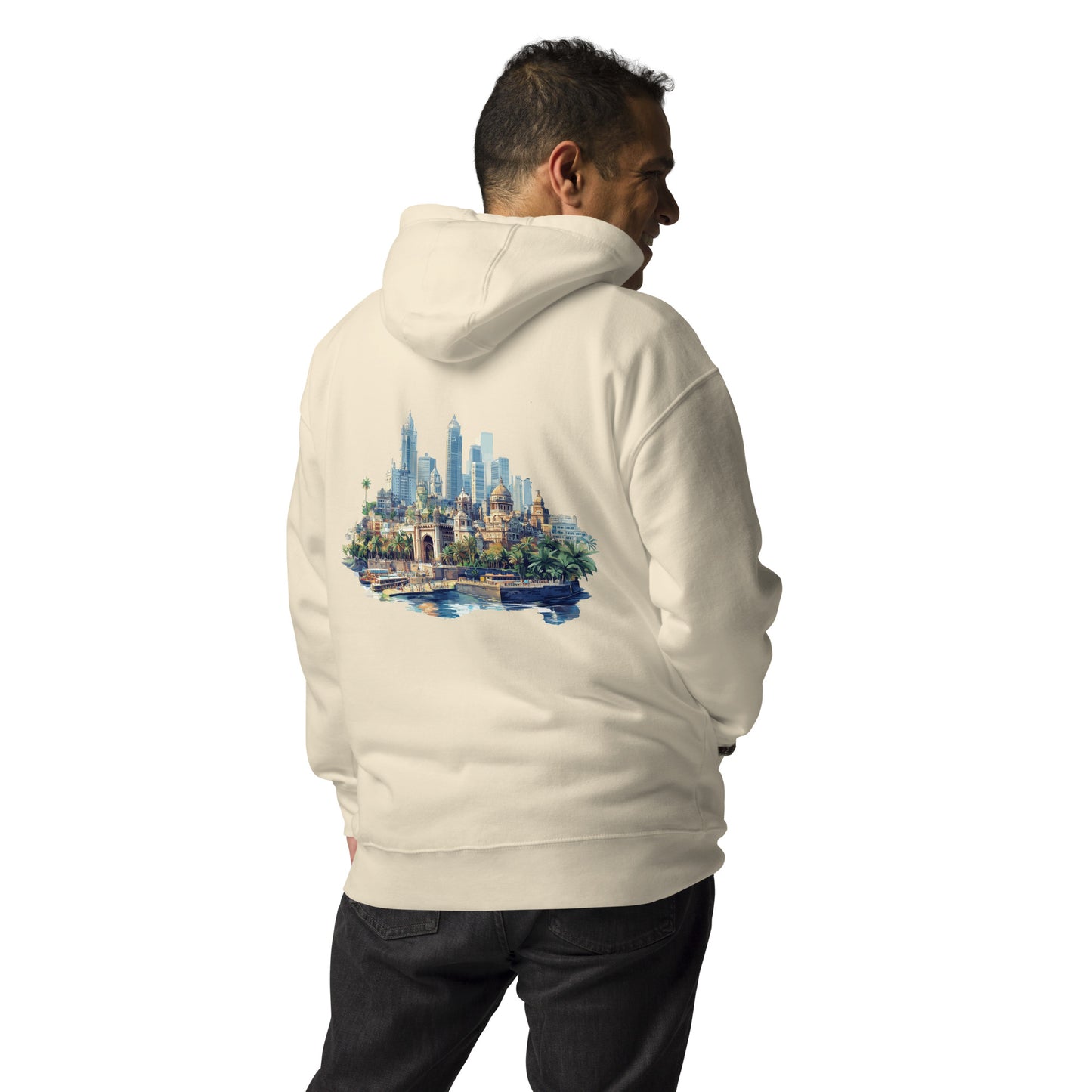 Mumbai Unisex City Back Print Hoodie - Swagodin