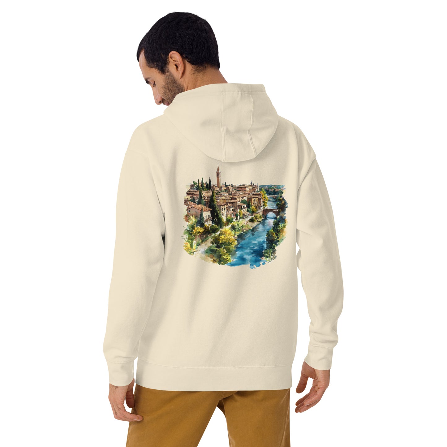 Verona Unisex City Back Print Hoodie - Swagodin