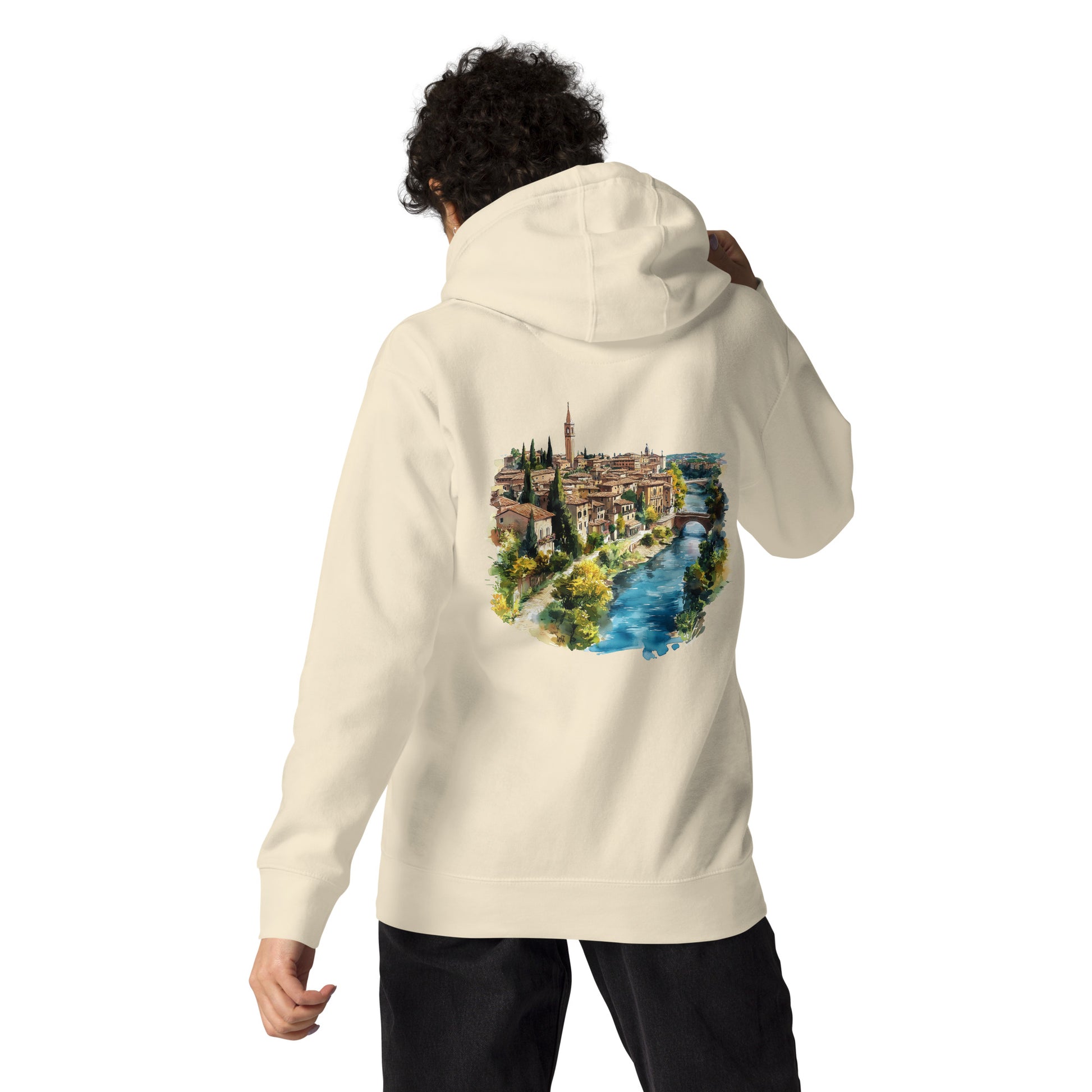 Verona Unisex City Back Print Hoodie - Swagodin