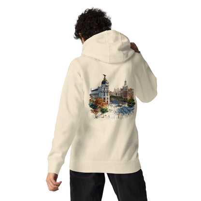 Madrid Unisex City Back Print Hoodie - Swagodin