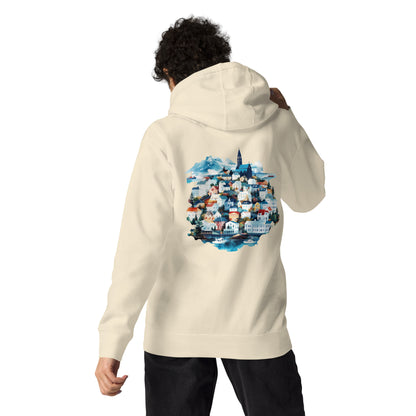 Reykjavik Unisex City Back Print Hoodie - Swagodin