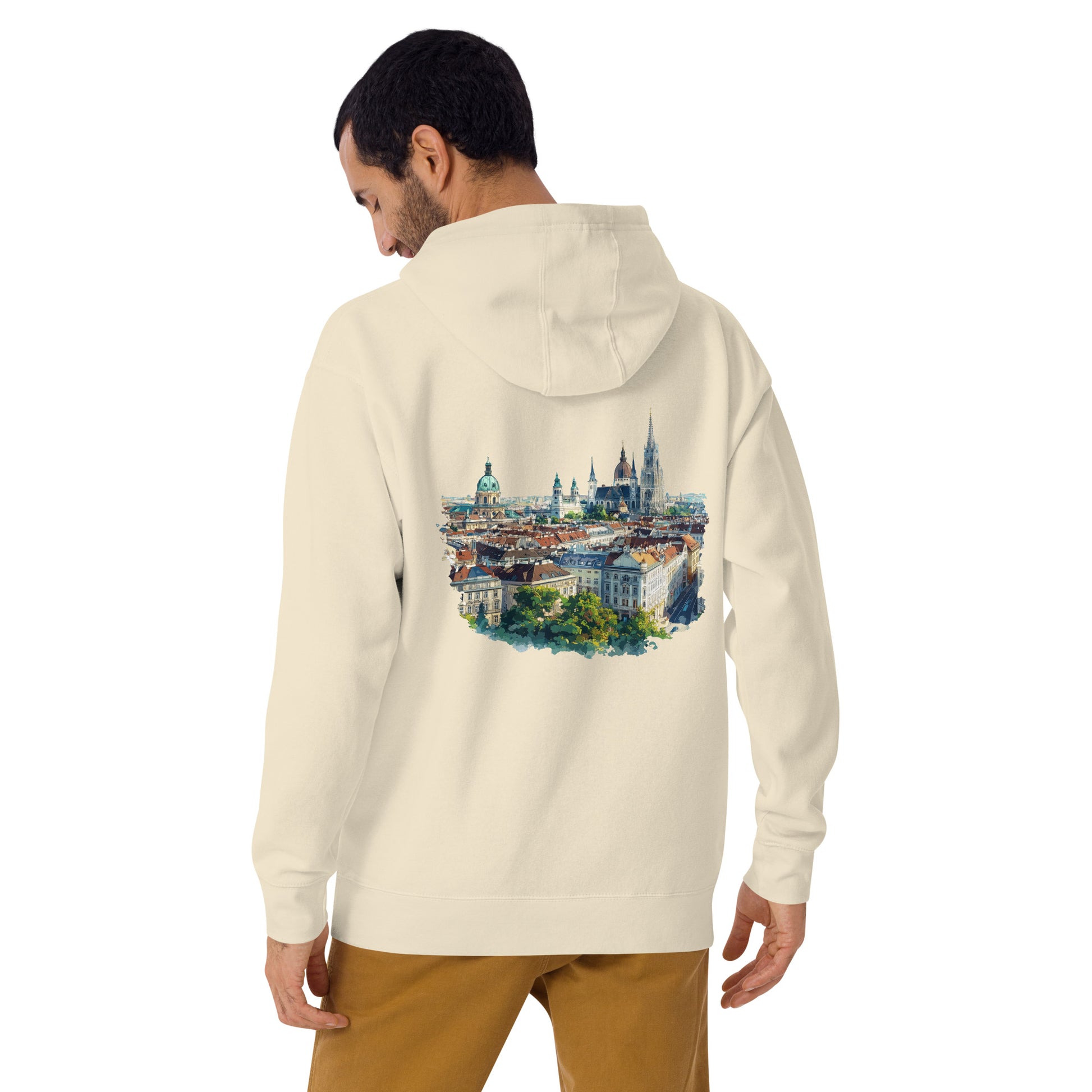 Vienna Unisex City Back Print Hoodie - Swagodin