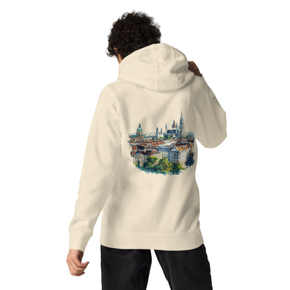 Vienna Unisex City Back Print Hoodie - Swagodin