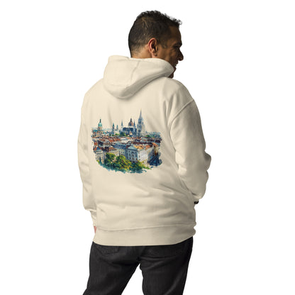 Vienna Unisex City Back Print Hoodie - Swagodin