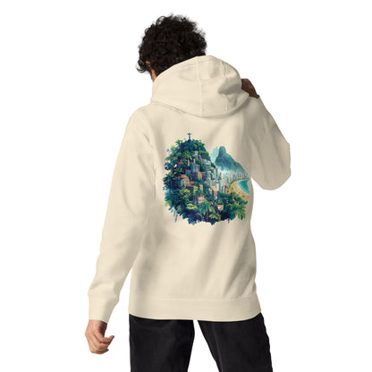 Rio de Janerio Unisex City Back Print Hoodie - Swagodin