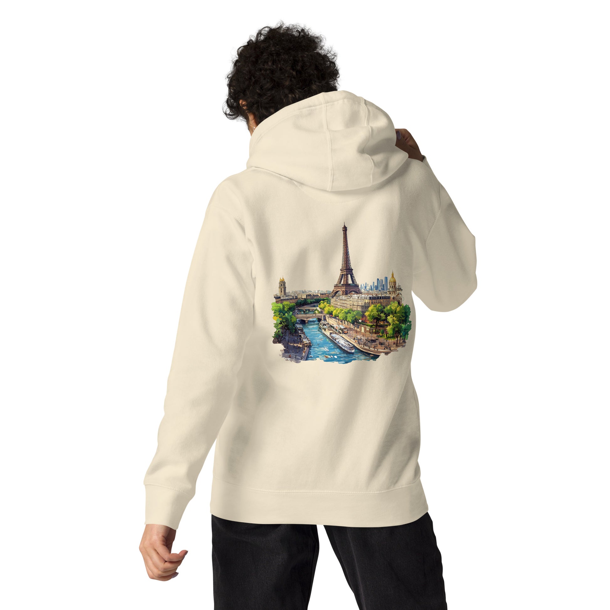 Paris Unisex City Back Print Hoodie - Swagodin