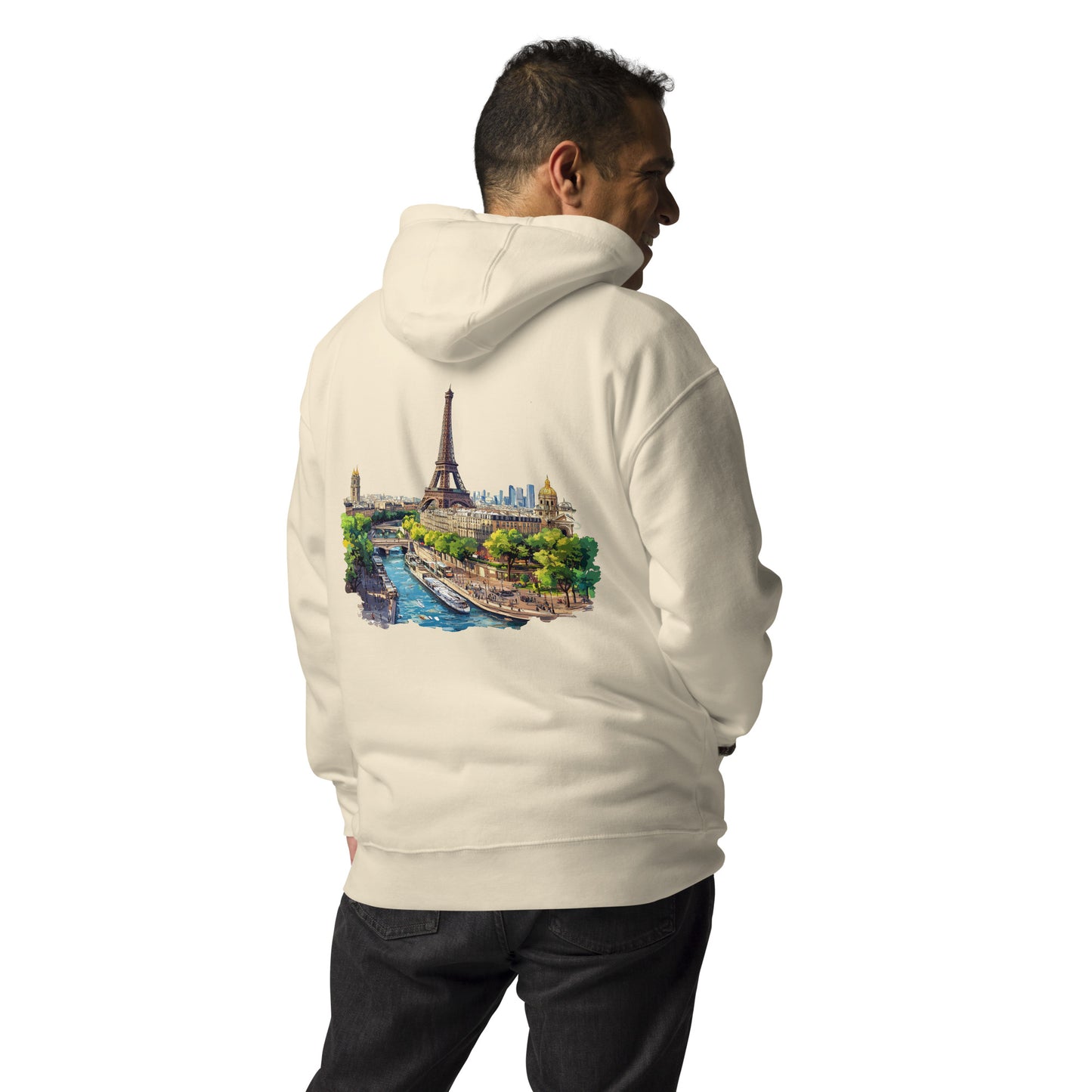 Paris Unisex City Back Print Hoodie - Swagodin