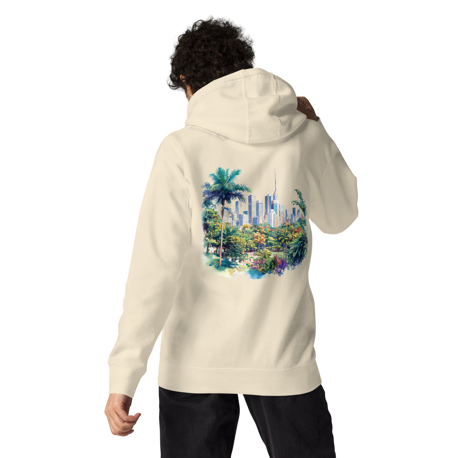 Sao Paolo Unisex City Back Print Hoodie - Swagodin