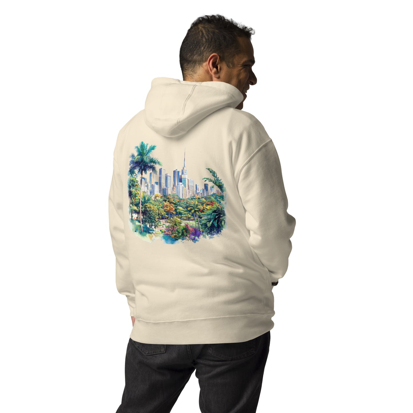 Sao Paolo Unisex City Back Print Hoodie - Swagodin