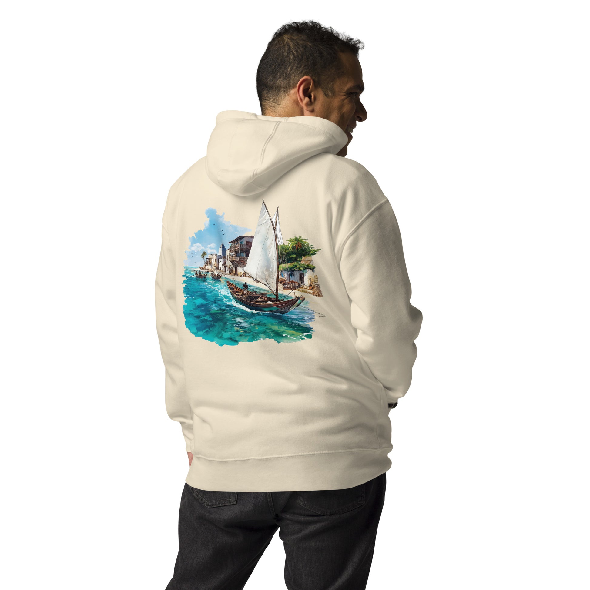 Zanzibar Unisex City Back Print Hoodie - Swagodin