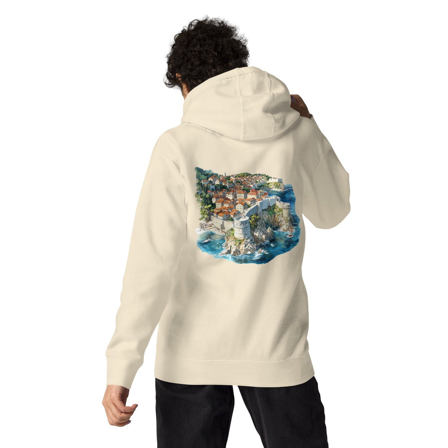 Dubrovnik Unisex City Back Print Hoodie - Swagodin