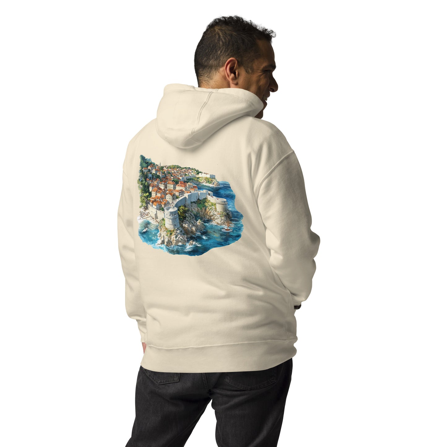 Dubrovnik Unisex City Back Print Hoodie - Swagodin