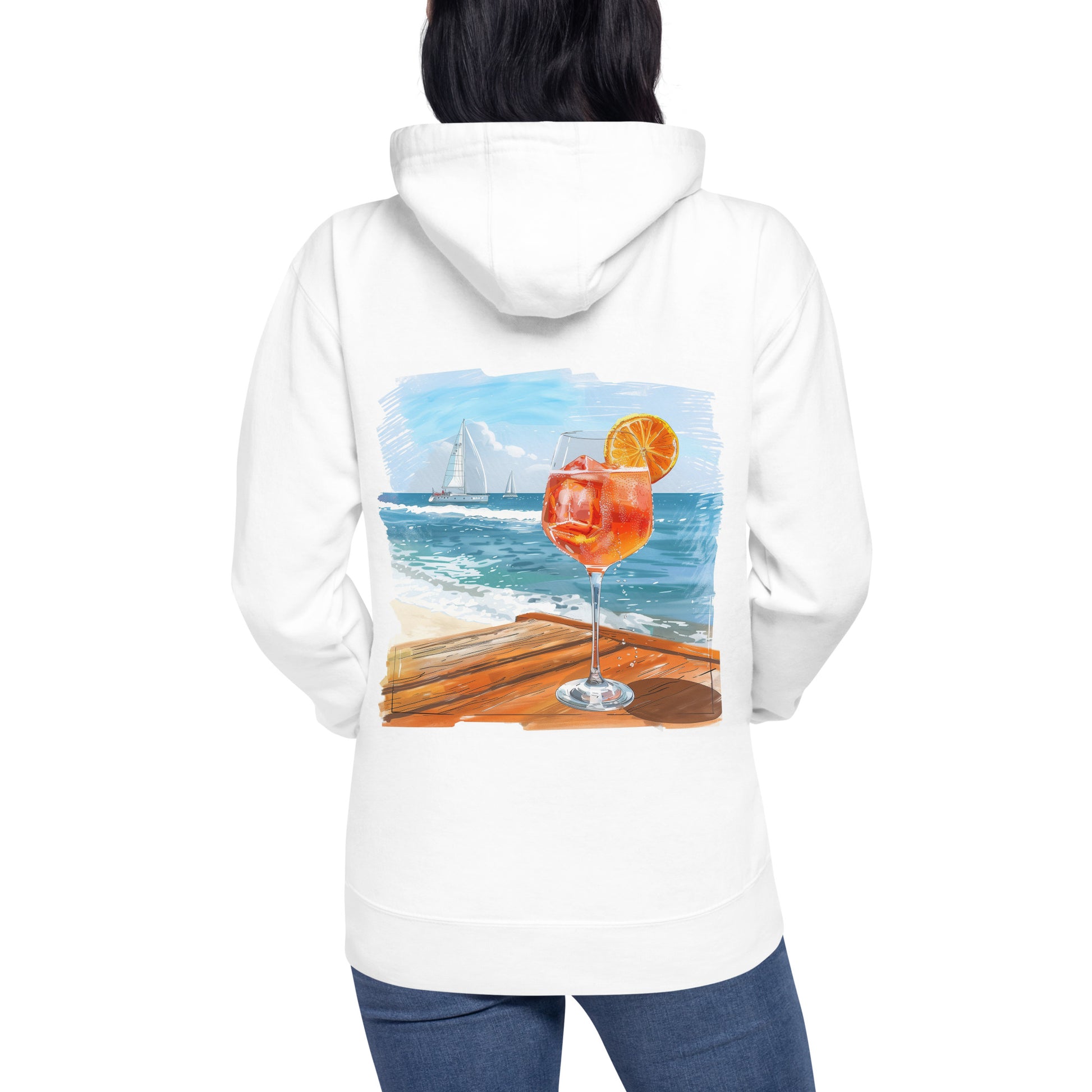 Aperol Spritz Back Print Unisex Hoodie - Swagodin