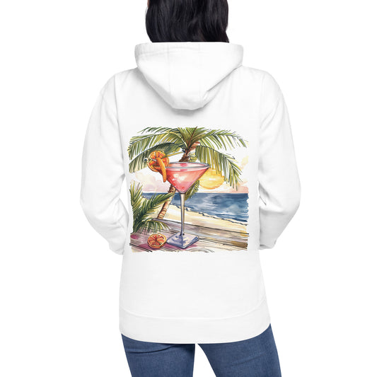 Cosmopolitan Back Print Unisex Hoodie - Swagodin