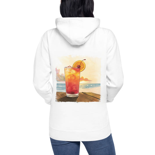 Tequila Sunrise Back Print Unisex Hoodie - Swagodin